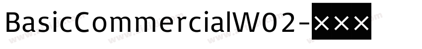 BasicCommercialW02字体转换