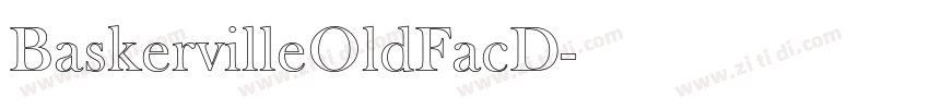 BaskervilleOldFacD字体转换