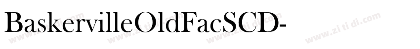 BaskervilleOldFacSCD字体转换