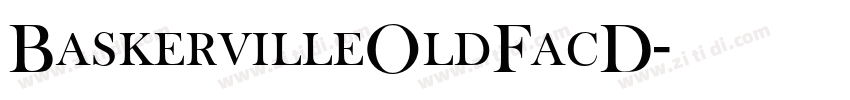 BaskervilleOldFacD字体转换