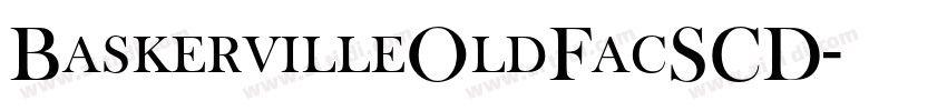 BaskervilleOldFacSCD字体转换