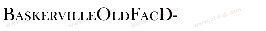 BaskervilleOldFacD字体转换