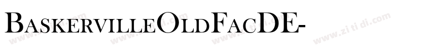 BaskervilleOldFacDE字体转换 BaskervilleOldFacDE字体转换