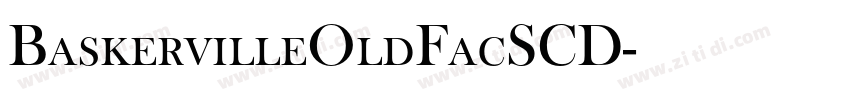 BaskervilleOldFacSCD字体转换
