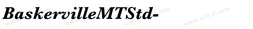 BaskervilleMTStd字体转换