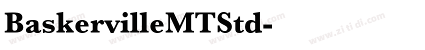 BaskervilleMTStd字体转换