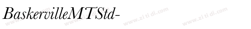 BaskervilleMTStd字体转换