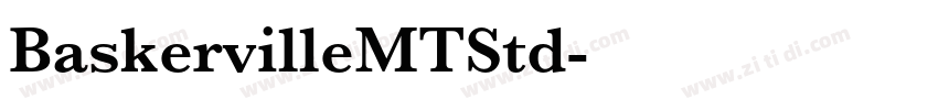 BaskervilleMTStd字体转换