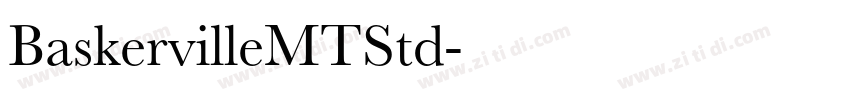 BaskervilleMTStd字体转换