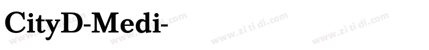 CityD-Medi字体转换