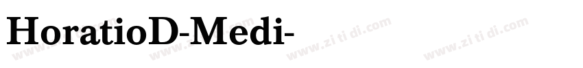 HoratioD-Medi字体转换