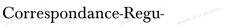Correspondance-Regu字体转换