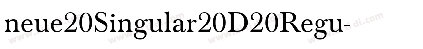 neue20Singular20D20Regu字体转换