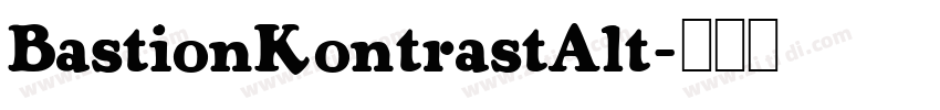 BastionKontrastAlt字体转换