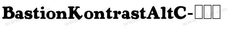 BastionKontrastAltC字体转换