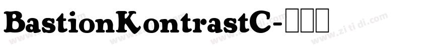 BastionKontrastC字体转换