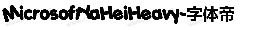 MicrosoftYaHeiHeavy字体转换