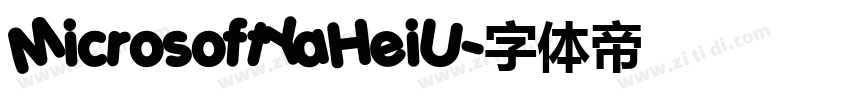 MicrosoftYaHeiU字体转换
