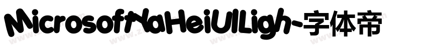 MicrosoftYaHeiUlLigh字体转换