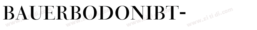 BauerBodoniBT字体转换