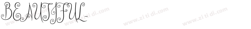 BEAUTIFUL字体转换