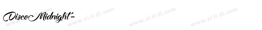 DiscoMidnight字体转换