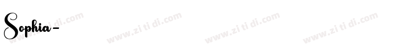 Sophia字体转换