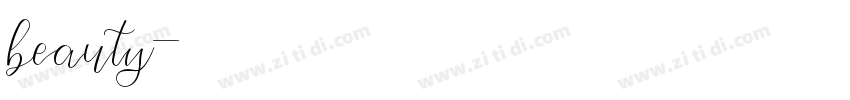 beauty字体转换
