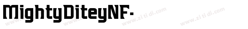 MightyDiteyNF字体转换