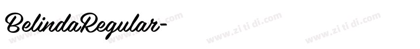 BelindaRegular字体转换