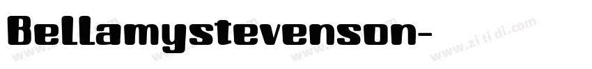 Bellamystevenson字体转换