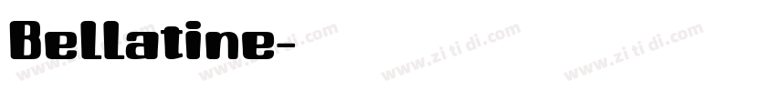 Bellatine字体转换