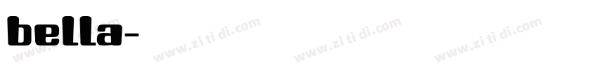 bella字体转换