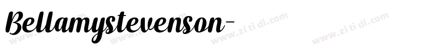 Bellamystevenson字体转换