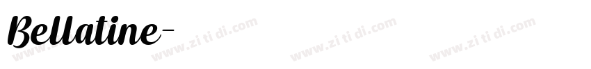 Bellatine字体转换