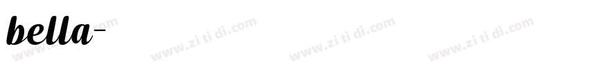 bella字体转换