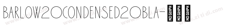barlow20condensed20bla字体转换