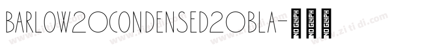 barlow20condensed20bla字体转换