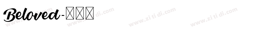 Beloved字体转换