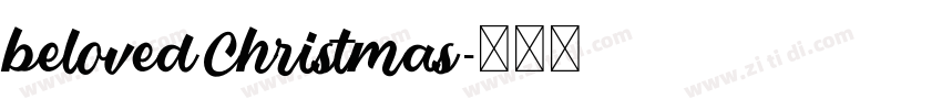 belovedChristmas字体转换