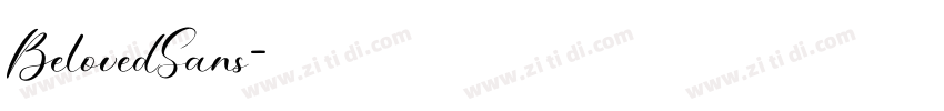 BelovedSans字体转换