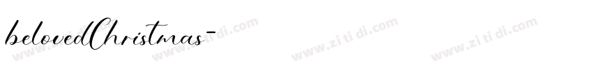 belovedChristmas字体转换