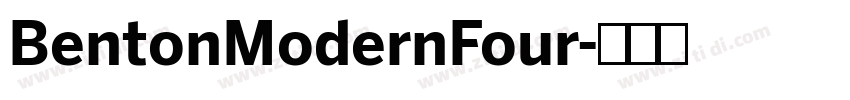BentonModernFour字体转换