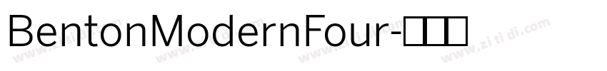 BentonModernFour字体转换