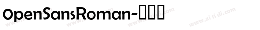0penSansRoman字体转换 0penSansRoman字体转换
