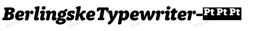 BerlingskeTypewriter字体转换 BerlingskeTypewriter字体转换