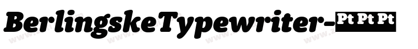 BerlingskeTypewriter字体转换 BerlingskeTypewriter字体转换