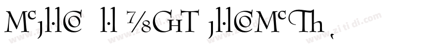 BernhardModernBT字体转换