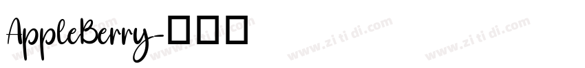 AppleBerry字体转换