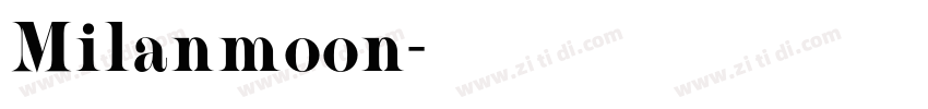Milanmoon字体转换